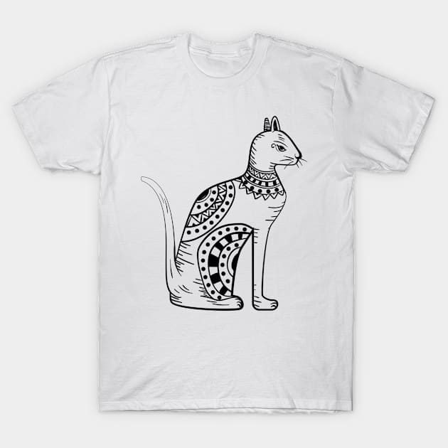 Egyptian Cat T-Shirt by EarlAdrian